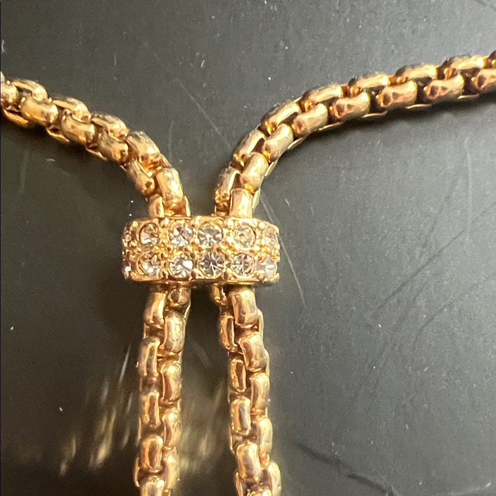 J. Crew Gold Double Tassel Y-Necklace - Picture 4 of 6